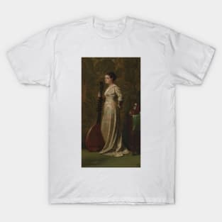 Girl With A Lute by Elihu Vedder T-Shirt